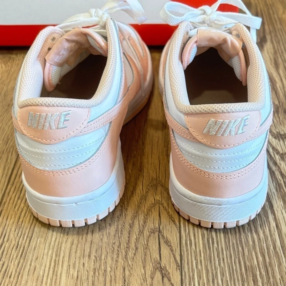 Nike Dunk Low Grade School Shoes In Washed Coral Youth Size 7
